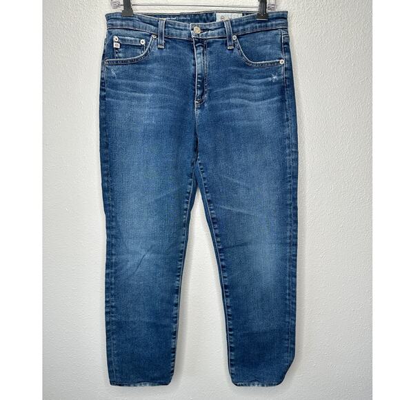 AG-ED Adriano Medium Light Wash Prima Crop Cigarette Leg Jeans 30 - Picture 2 of 16